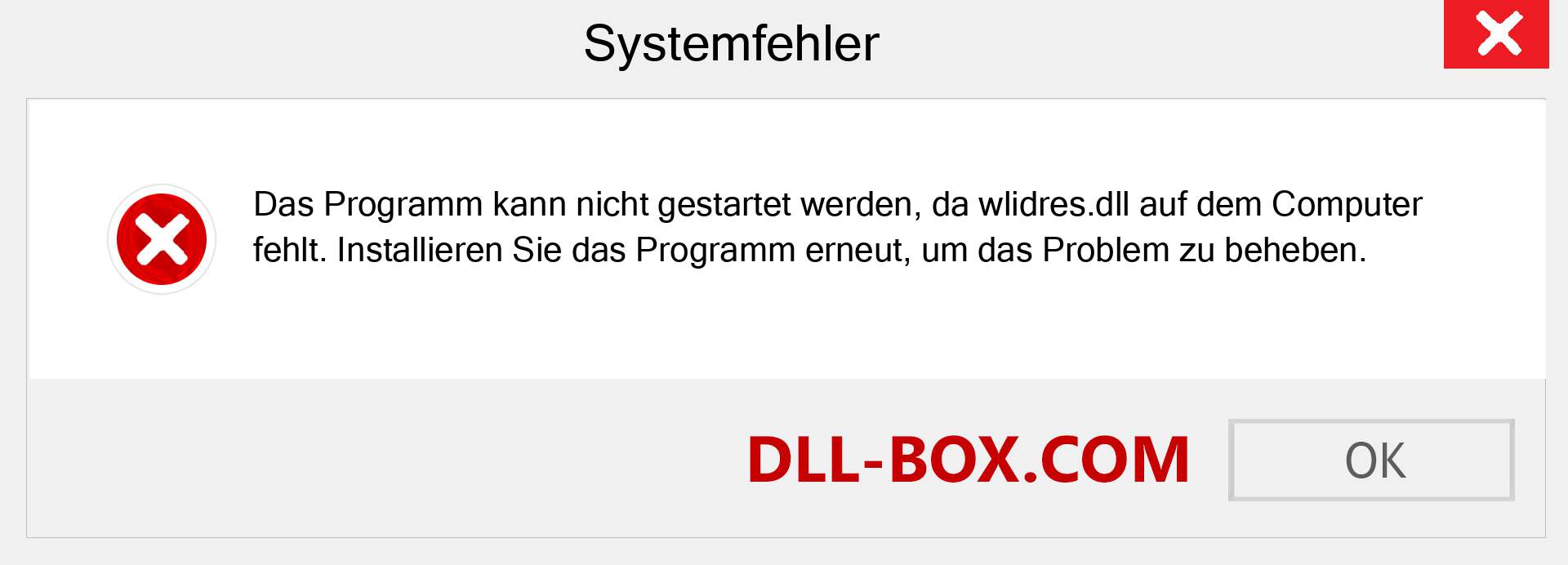 wlidres.dll-Datei fehlt?. Download für Windows 7, 8, 10 - Fix wlidres dll Missing Error unter Windows, Fotos, Bildern